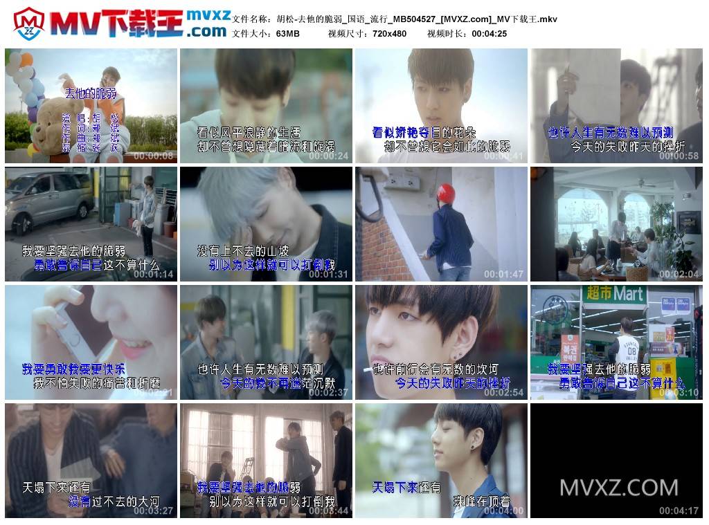 胡松-去他的脆弱_国语_流行_MB504527